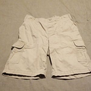 Boys light khaki cargo shorts